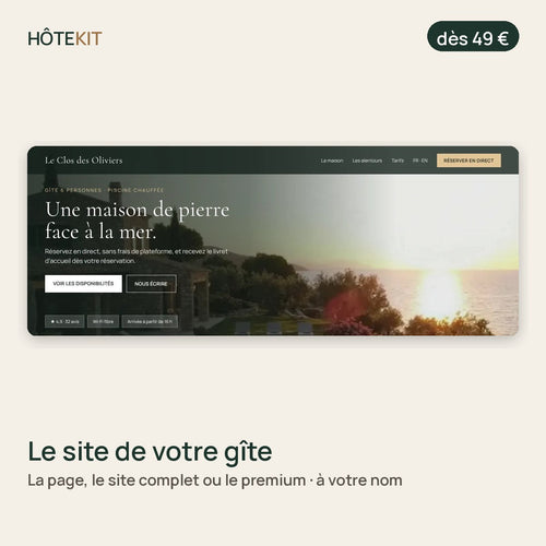 HôteKit, suivi de votre site